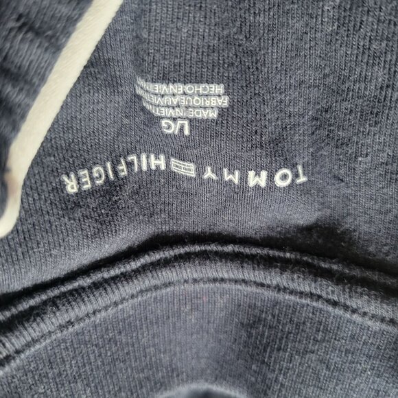 Tommy Hilfiger Womens Navy Blue Polo Dress Size L Cotton Blend Casual - Picture 3 of 6